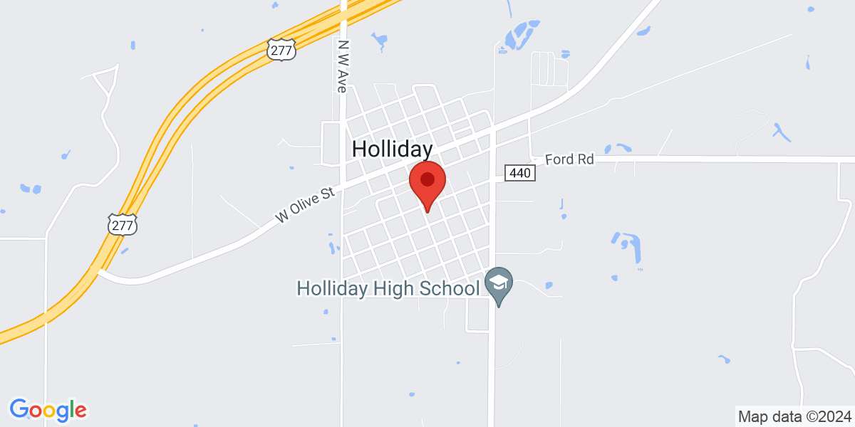 Map of Holliday Public Library